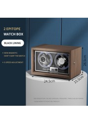 BOLAI luxury brand watch winder wood high-end 2 4 slot automatic watches box with Mabuchi motor watch cabinet watch storage box