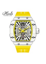 Haofa luxury automatic men's watch skeleton mechanical self-wind luminous movement men's watch 80H power reserve 1906