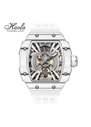 Haofa luxury automatic men's watch skeleton mechanical self-wind luminous movement men's watch 80H power reserve 1906