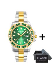 Luxury Bladen Men's Watches Fashion Green Diamond Bezel Sapphire Glass Wristwatch Automatic Date Diving AAA Watches Dropshipping