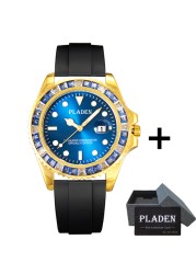 Luxury Bladen Men's Watches Fashion Green Diamond Bezel Sapphire Glass Wristwatch Automatic Date Diving AAA Watches Dropshipping