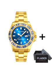 Luxury Bladen Men's Watches Fashion Green Diamond Bezel Sapphire Glass Wristwatch Automatic Date Diving AAA Watches Dropshipping