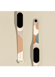 Morandi Color Strap For Xiaomi Mi Band 6 Wristband Accessories For Xiaomi Mi Band 6 5 4 3 Silicone Bracelet Replacement Strap