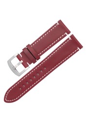 Oil Wax Leather Watch Band Bracelet 20mm 22mm For Samsung Galaxy Watch 42 46mm High-end Cowhide Watch Straps For Huawei GT2