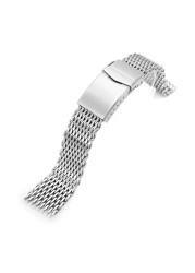 Luxury Milanese Loop Mesh Strap Stainless Steel Watch Band Solid Double Watch Buckle Watchband Men Watches Accessories 18/22mm