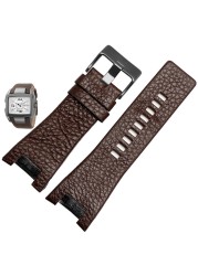 For Diesel DZ1216 DZ1273 DZ4246 DZ4247 DZ287 Watch Bracelet Man Watchband Wrist Band Genuine Leather Watch Strap 32mm