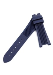 Durable 25mm Silicone Rubber Watches for Patek PP 5711/5712G Watch Strap Gray Waterproof Strap Wristband