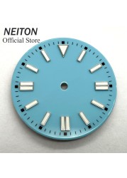 Niton 28.5mm/31mm Black Blue Green Red Yellow Luminous Dial Watch Fit NH35 NH36 ETA2824 2836 Miyota 8215 DG2813 3804 Movement