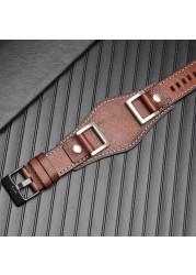 Genuine leather for Fossil JR1157 watch band accessories vintage style strap with high quantity stainless steel joint 24mm