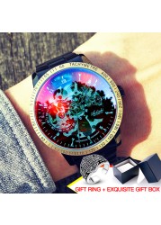 Brand new design 2021 men's hollow automatic golden skeleton mechanical watch GMT luxury brand watches waterproof men watch