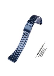 Luxury Steel Watch Band For Casio A158 / A159 / A168 /A169/B650 /AQ230/ 700 Classic Die Small Square Silver 18mm