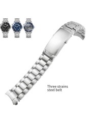 20mm 316L Silver Stainless Steel Watch Strap For Omega New Seamaster 300 Speedmaster Planet Ocean Watch Band For Men Bracelet