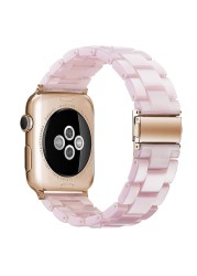 resin watches for apple watch 7 6 5 band 44mm iwatch 42mm series 4 3 2 wrist strap accessories loop 40mm replacement bracelet