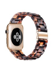 resin watches for apple watch 7 6 5 band 44mm iwatch 42mm series 4 3 2 wrist strap accessories loop 40mm replacement bracelet