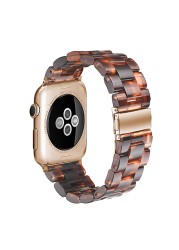 resin watches for apple watch 7 6 5 band 44mm iwatch 42mm series 4 3 2 wrist strap accessories loop 40mm replacement bracelet