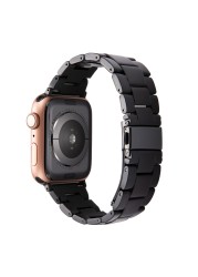 resin watches for apple watch 7 6 5 band 44mm iwatch 42mm series 4 3 2 wrist strap accessories loop 40mm replacement bracelet