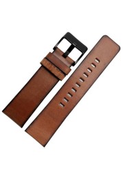 Retro genuine leather watchband for diesel DZ4343 DZ4323 DZ7406 watch strap vintage Italian leather 22mm 24mm 26mm men bracelet