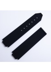 Watchband for Hublot Women Female Rubber Strap Quartz Fusion Silicone Watches Accessories 20*13mm Strap Wrist Band 18mm Buckle