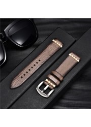 High Quality Handmade Cowhide Watch Strap Vintage Retro Watch Band Bracelets Wristwatchbands Straps 18mm 20mm 22mm 24mm