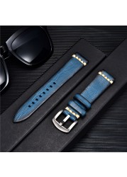 High Quality Handmade Cowhide Watch Strap Vintage Retro Watch Band Bracelets Wristwatchbands Straps 18mm 20mm 22mm 24mm