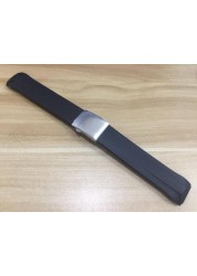 22mm T024417A watchband black silicone rubber strap for T024 T024427