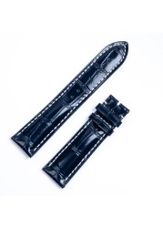 22mm 24mm for Breitling Strap Italy Genuine Cow Leather Watch Band Premier B01 Bentley Avenger Navitime 316L Pin Buckle Logo