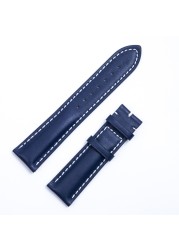 22mm 24mm for Breitling Strap Italy Genuine Cow Leather Watch Band Premier B01 Bentley Avenger Navitime 316L Pin Buckle Logo