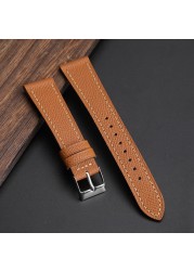 Calfskin Watch Band, Handmade, Palm Pattern, Epsom, Top Layer, 18 120 22mm, Suitable for Antique Watches