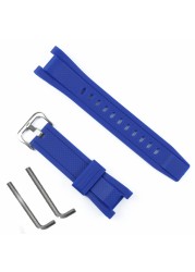 Rubber Watchband for Casio G Shock GST Series GST-210/W300/400G/B100 Waterproof Silicone Watch Band Men Straps Accessories 26*14