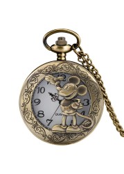 Men's Hollow Out Retro Quartz Chain Pocket Watch Personality Wildlife Style Valentine's Day Valentine's Day Gift