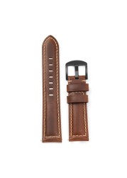 18/20/22/24/26mm Watch Strap Genuine Leather Watch Band Watch Accessories Men Cowhide Handmade Watchband Stainless Steel Buckle