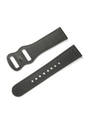 Sexingshow Men Watch Strap Shiny Skin Design Cowhide Watch Strap Genuine Leather Watchband 22mm Bracelet for Men Wrist Band