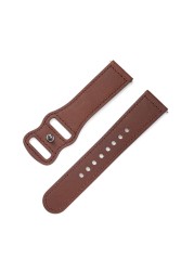 Sexingshow Men Watch Strap Shiny Skin Design Cowhide Watch Strap Genuine Leather Watchband 22mm Bracelet for Men Wrist Band