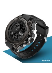 SANDA Relogio Masculino Sports Watches Men Luxury Brand Military Quartz Watch Men Waterproof S Shock Male Clock