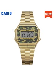 Casio Watch Gold Watch Men Top Brand Luxury LED Digital Waterproof Quartz Watch Men Sports Military Wrist Watch relogio masculino reloj hombre erkek kol saati montre homme zegarek meski часы мужские A168WG-9