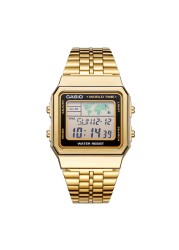 Casio Watch Gold Watch Men Top Brand Luxury LED Digital Waterproof Quartz Watch Men Sports Military Wrist Watch relogio masculino reloj hombre erkek kol saati montre homme zegarek meski часы мужские A168WG-9