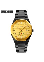 New Sport Wristwatch For Man SKMEI Top Brand Stainless Steel Waterproof Watches Men Watch Military Quartz Wristwatch Montre Homme