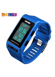 SKMEI Pedometer 3D Men Women Sport Watch Digital Calorie Wristwatches for Men Ladies Fashion Waterproof Bracelet reloj 1363