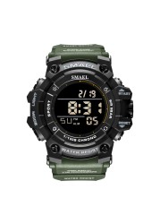 Sports Digital Watches 50M Waterproof Military SMAEL Watch Luminous Alarm Clock Led Big Dial Men's Watches 8046 Men's Wrist Watch