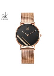 Luxury Women Watches Quartz Watch Female Thin Steel Simple Business Wristwatch Ladies Diamond Dress Watch Women Relogio Feminino