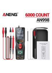 ANENG AN998 Automatic Digital 6000 Counts Professional Multimeter Electric Auto Ranging AC/DC Voltmeter Temperature Ohm Hz Detector Tool