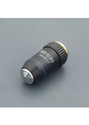 195 Black Achromatic Objective 4X 10X 20X 40X 60X 100X High Quality Microscope Objective Lens RMS 20.2mm Objective