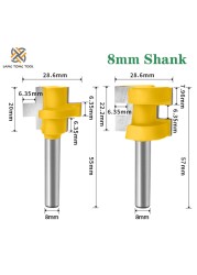 Milling Cutter for Wood Router Bits for Wood T-slot Square Teeth Tenon Wood Mills Milling Cutter Carving Knife Woodworking Tool