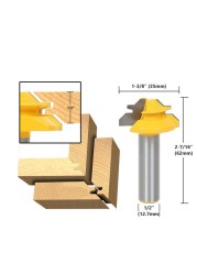 1/2 "1/4" 8 مللي متر عرقوب 45 درجة قفل ميتري راوتر بت 8*1-1/2 8*1-3/8 Tenon نهاية القاطع أدوات طحن لأعمال الخشب