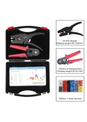 Ring Crimping Tool Kit Sopoby Crimping Pliers 0.08-16mm2/700pcs Wire Terminals