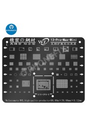 Black Steel BGA Stencil Stencil For iPhone 11 12 Pro Max XS XS MAX XR X 8P 8 7P 7 6S 6 CPU IC Chip Tin Soldering Mesh