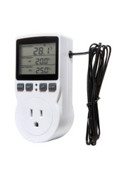 Multifunctional digital thermostat, European plug, temperature controller, outlet with timer switch