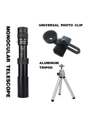 10-300x40mm Monocular Telescope Professional Bak4 Lens HD Metal Lll Night Vision Monocular Telescope for Hunting Tourism Camping