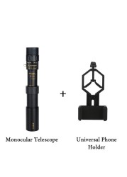 10-300x40mm Monocular Telescope Professional Bak4 Lens HD Metal Lll Night Vision Monocular Telescope for Hunting Tourism Camping