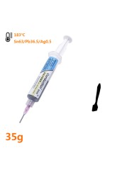 لحام القصدير لصق 183C نقطة انصهار لحام تدفق كريم Sn63/Pb37 إصلاح بغا وحدة المعالجة المركزية LED مصلحة الارصاد الجوية SMT إعادة العمل إصلاح أداة لحام